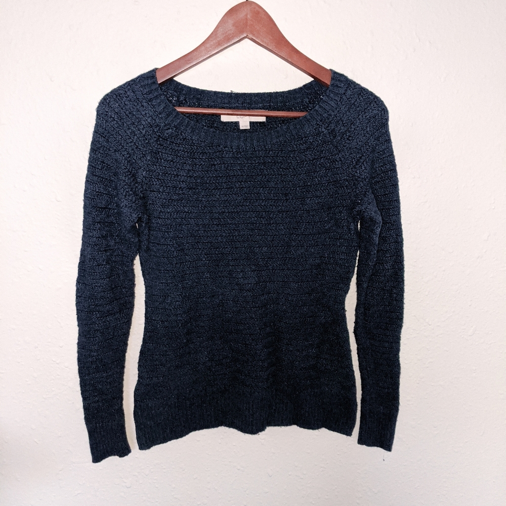 🌿LOFT XS green blue knit sweater